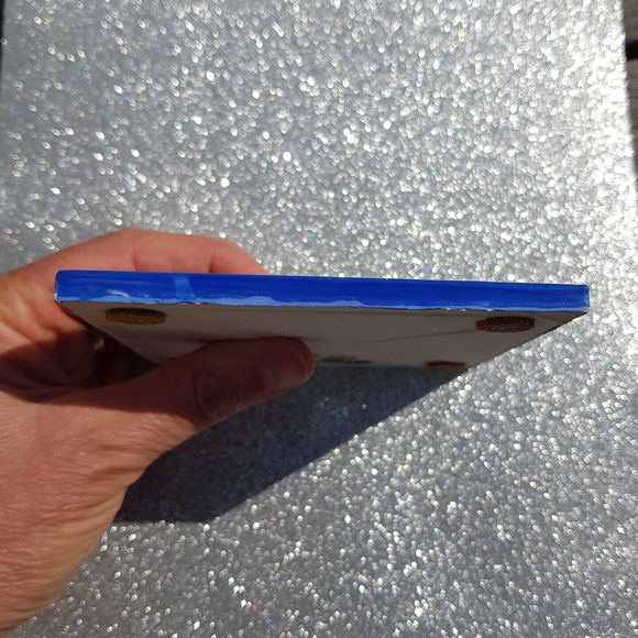 Robin Sterling Art Tile Ceramic Trivet Coaster 2 Houses Night Moon 4.25" RARE - Picture 6 of 11